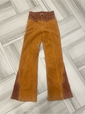 Classic Rock Couture Cinnamon Girl Golden Cord flare Pants